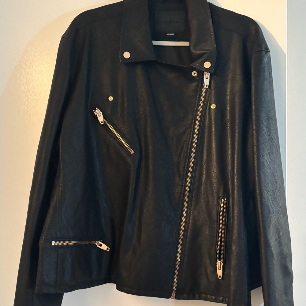 BLANKNYC Dark Faux Leather Jacket